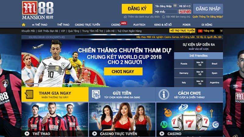 Nhà cái M88 cá cược thể thao