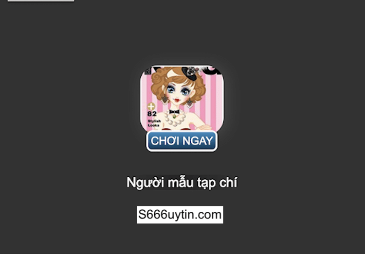 Game người mẫu tạp chí